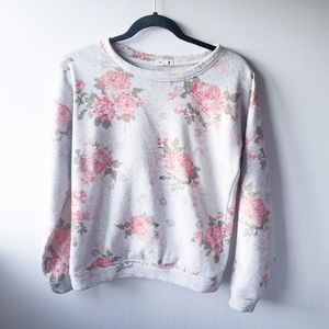 2/$8: Floral Crewneck